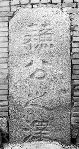 在感恩村路旁发现的高约18.3米、宽70公分的“苏公之泽”题刻碑，佐证了感恩村村名的历史渊源.jpg